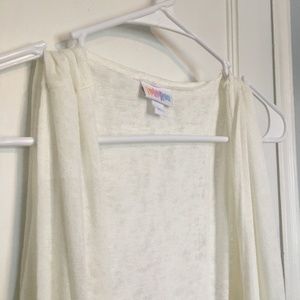 LuLaRoe- Joy Duster XL- Cream